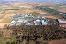 Photographie aérienne de Parc industriel Ouest II (Palatinat) à le quartier Herxheim in Herxheim bei Landau dans le département Rhénanie-Palatinat, Allemagne