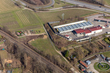 Vue aérienne de Centrale géothermique à Insheim dans le département Rhénanie-Palatinat, Allemagne