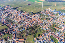 Insheim dans le département Rhénanie-Palatinat, Allemagne vue d'en haut