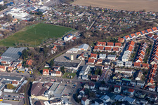 Vue aérienne de Ancien site Promarkt sur Rabensteinerweg à Speyer dans le département Rhénanie-Palatinat, Allemagne