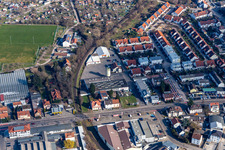 Vue oblique de Ancien site Promarkt sur Rabensteinerweg à Speyer dans le département Rhénanie-Palatinat, Allemagne