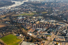 Speyer dans le département Rhénanie-Palatinat, Allemagne vu d'un drone