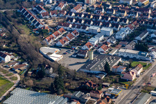 Ancien site Promarkt sur Rabensteinerweg à Speyer dans le département Rhénanie-Palatinat, Allemagne hors des airs