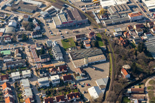 Ancien site Promarkt Am Rabensteinerweg à Speyer dans le département Rhénanie-Palatinat, Allemagne vu d'un drone