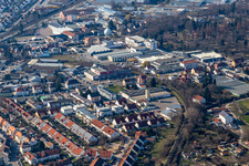Vue aérienne de Ancien site Promarkt Am Rabensteinerweg à Speyer dans le département Rhénanie-Palatinat, Allemagne