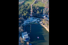 Photographie aérienne de Centre de loisirs - parc d'attractions Holiday Park GmbH sur Holidayparkstrasse à Haßloch dans le département Rhénanie-Palatinat, Allemagne