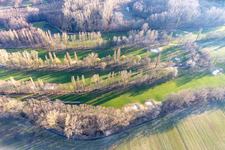 Vue aérienne de Terrain du Golf Club Pfalz à le quartier Geinsheim in Neustadt an der Weinstraße dans le département Rhénanie-Palatinat, Allemagne