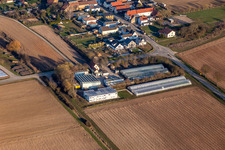 Vue oblique de Freisbach dans le département Rhénanie-Palatinat, Allemagne