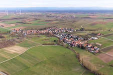 Oberhausen dans le département Rhénanie-Palatinat, Allemagne hors des airs