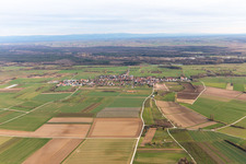Vue oblique de Schweighofen dans le département Rhénanie-Palatinat, Allemagne