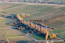 Vue aérienne de Hirtenbrunnerhof sur l'Aalmühl à Ilbesheim bei Landau in der Pfalz dans le département Rhénanie-Palatinat, Allemagne