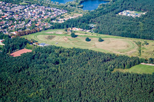 Vue aérienne de Haßloch dans le département Rhénanie-Palatinat, Allemagne