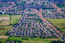Vue aérienne de Dans le colombier à cailles à Haßloch dans le département Rhénanie-Palatinat, Allemagne