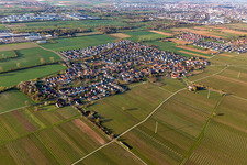 Vue aérienne de Du nord à Bornheim dans le département Rhénanie-Palatinat, Allemagne