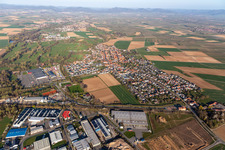 Vue d'oiseau de Rohrbach dans le département Rhénanie-Palatinat, Allemagne