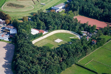 Vue aérienne de Vélodrome à Haßloch dans le département Rhénanie-Palatinat, Allemagne