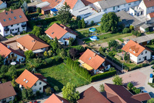Vue aérienne de Rue Albert Einstein à Haßloch dans le département Rhénanie-Palatinat, Allemagne