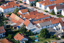 Vue aérienne de Rennbahnstr à Haßloch dans le département Rhénanie-Palatinat, Allemagne