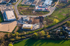 Photographie aérienne de Nouvelle zone commerciale de la Lauterburger Straße à Kandel dans le département Rhénanie-Palatinat, Allemagne