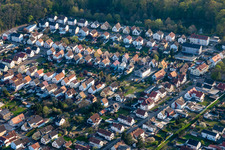 Vue aérienne de Cité-jardin à Kandel dans le département Rhénanie-Palatinat, Allemagne