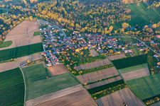Vue oblique de Kauffenheim dans le département Bas Rhin, France