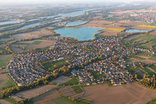 Vue oblique de Offendorf dans le département Bas Rhin, France
