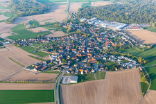 Vue aérienne de Village - Vue à le quartier Linx in Rheinau dans le département Bade-Wurtemberg, Allemagne