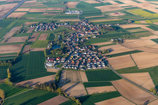 Vue aérienne de Schutterzell dans le département Bade-Wurtemberg, Allemagne