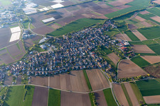 Vue aérienne de Quartier Schuttern in Friesenheim dans le département Bade-Wurtemberg, Allemagne
