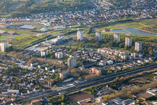 Vue aérienne de Parc du lac à Lahr dans le département Bade-Wurtemberg, Allemagne