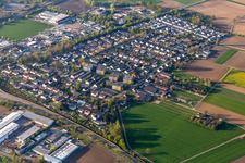 Vue aérienne de Quartier Langenwinkel in Lahr dans le département Bade-Wurtemberg, Allemagne