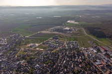 Vue aérienne de Zone du parc d'attractions "Europapark" à Rust dans le département Bade-Wurtemberg, Allemagne