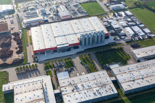 Vue aérienne de Graf Polymers à Herbolzheim dans le département Bade-Wurtemberg, Allemagne