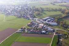 Vue aérienne de Association Caritas de Fribourg à le quartier Neuershausen in March dans le département Bade-Wurtemberg, Allemagne