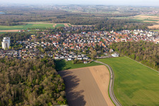 Vue aérienne de Umkirch dans le département Bade-Wurtemberg, Allemagne