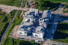 Vue aérienne de Parc technologique, campus technologique LTC Linder à le quartier Rintheim in Karlsruhe dans le département Bade-Wurtemberg, Allemagne