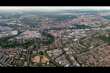 Quartier Grünwinkel in Karlsruhe dans le département Bade-Wurtemberg, Allemagne d'en haut