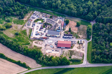 Vue aérienne de Aménagement paysager du Palatin à Hagenbach dans le département Rhénanie-Palatinat, Allemagne