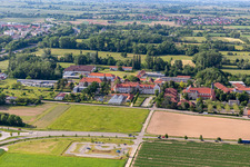 Vue aérienne de Centre de soutien Caritas Saint-Laurent et Paul, Bureau de la jeunesse de Saint-Joseph à Landau in der Pfalz dans le département Rhénanie-Palatinat, Allemagne