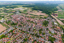 Zeiskam dans le département Rhénanie-Palatinat, Allemagne vue du ciel