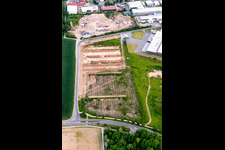 Vue aérienne de Développement de la zone commerciale Große Ahlmühle à Rohrbach dans le département Rhénanie-Palatinat, Allemagne