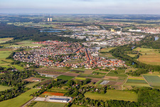 Photographie aérienne de Sennfeld dans le département Bavière, Allemagne