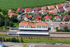Gare à Winden dans le département Rhénanie-Palatinat, Allemagne d'en haut