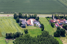 Quartier Minderslachen in Kandel dans le département Rhénanie-Palatinat, Allemagne vue d'en haut