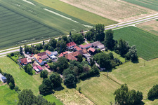 Quartier Minderslachen in Kandel dans le département Rhénanie-Palatinat, Allemagne depuis l'avion