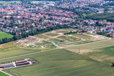 Zone de chantier K2 à Kandel dans le département Rhénanie-Palatinat, Allemagne hors des airs