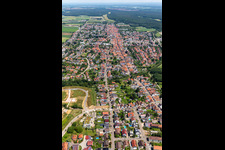 Enregistrement par drone de Kandel dans le département Rhénanie-Palatinat, Allemagne