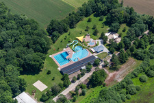 Vue aérienne de Piscine forestière Kandel à Kandel dans le département Rhénanie-Palatinat, Allemagne
