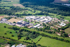 Vue aérienne de Caserne de Salm à Philippsburg dans le département Bade-Wurtemberg, Allemagne