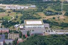 Vue aérienne de Arène de Flens à le quartier Sünderup in Flensburg dans le département Schleswig-Holstein, Allemagne